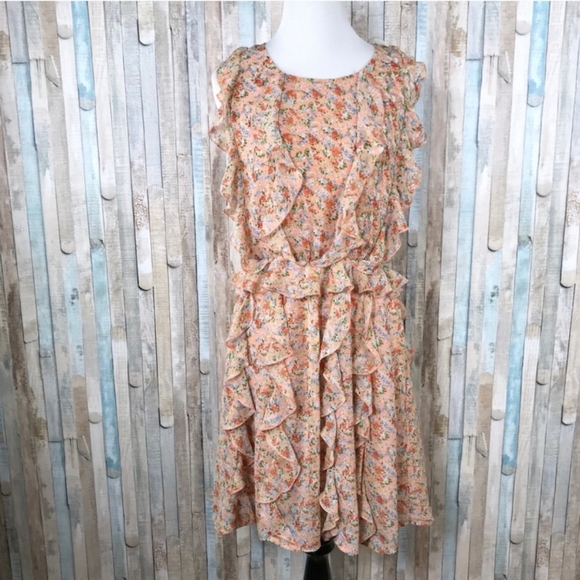 Anthropologie Sachin & Babi Senna Floral Ruffle Sundress Size 6 Boho Chic - Picture 3 of 13